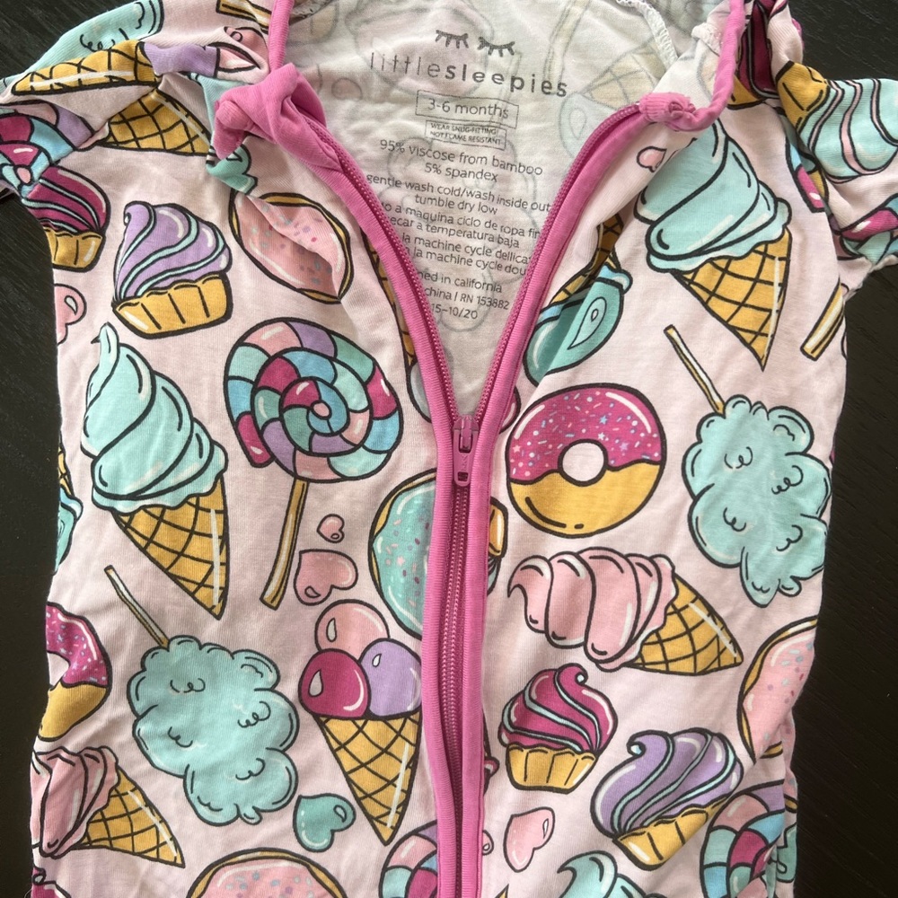 Little Sleepies |limited edition| donut ice cream zippy